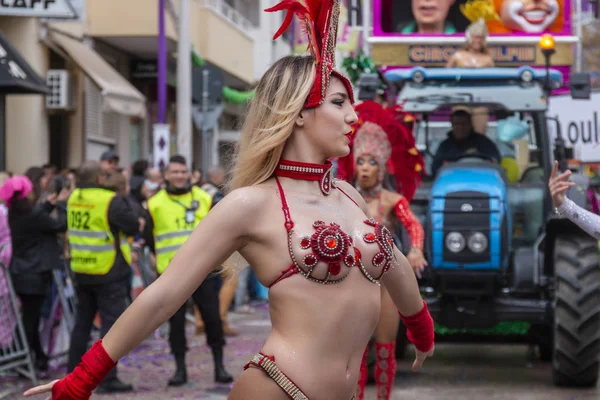 Carnavals Parade festival deelnemers — Stockfoto