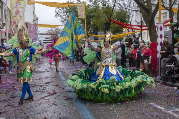 Parada de Carnaval participantes do festival — Fotografia de Stock