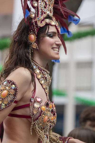 Partecipanti al festival della sfilata di Carnevale — Foto Stock