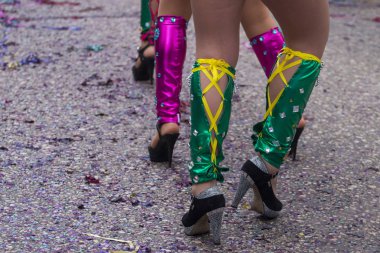 Karnaval geçit Festivali katılımcıları