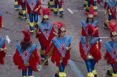 Karnaval geçit Festivali katılımcıları