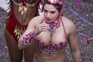 Karnaval geçit Festivali katılımcıları