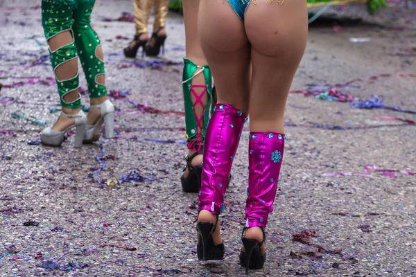 Partecipanti al festival della sfilata di Carnevale — Foto Stock