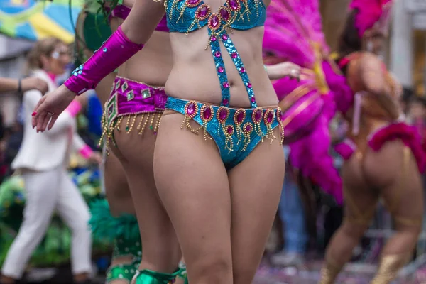 Учасники фестивалю карнавальних парад — стокове фото