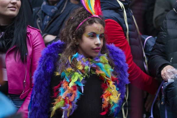 Partecipanti al festival della sfilata di Carnevale — Foto Stock