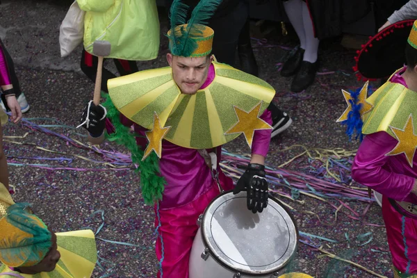 Parada de Carnaval participantes do festival — Fotografia de Stock