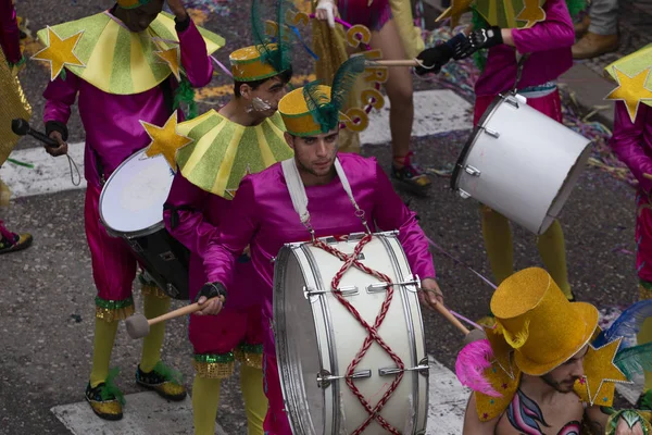 Parada de Carnaval participantes do festival — Fotografia de Stock