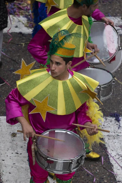 Desfile de carnaval participantes del festival — Foto de Stock