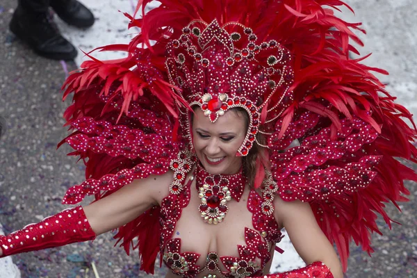 Uczestnicy festiwalu parady karnawału — Zdjęcie stockowe