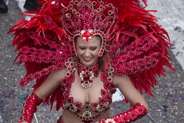 Partecipanti al festival della sfilata di Carnevale — Foto Stock