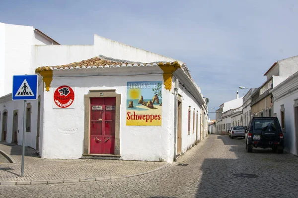 Schweppes advertising and Algarve — Stock Photo, Image