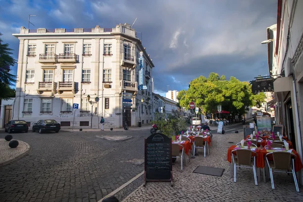 Faro şehrinin turistik şehir alanı — Stok fotoğraf