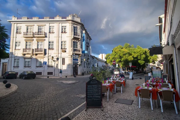Faro şehrinin turistik şehir alanı — Stok fotoğraf