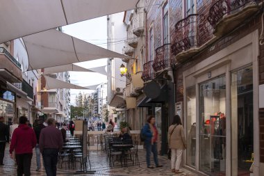 Faro şehrinde Santo Antonio Caddesi