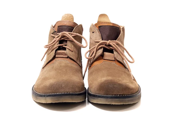 Pair of brown boots — Stock Photo, Image