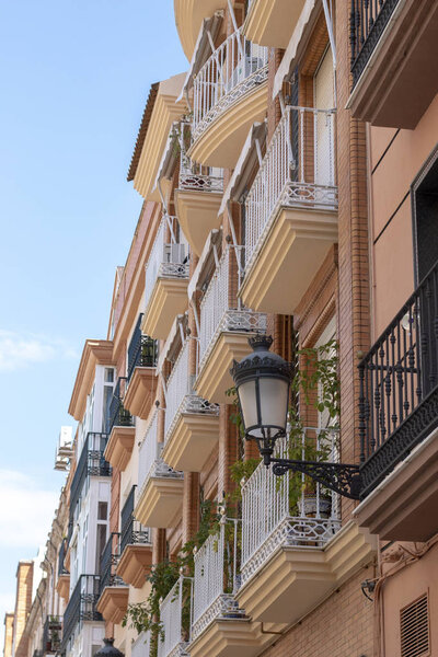 View of Modern Spanish apartment complex on Huelva, Spain.