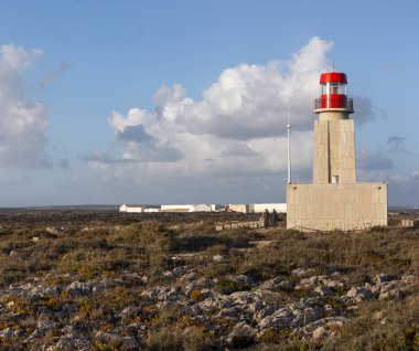 Sagres Kalesi üzerinde deniz feneri