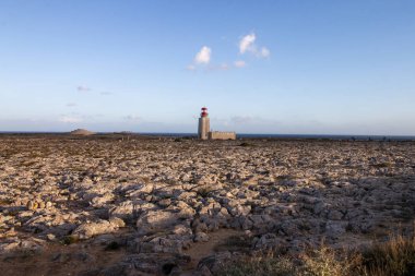 Sagres Kalesi üzerinde deniz feneri