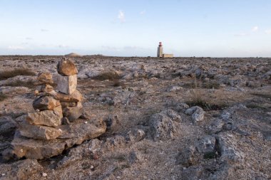 Sagres Kalesi üzerinde deniz feneri
