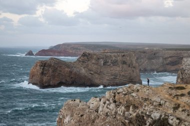 Sagres kıyı şeridi peyzaj