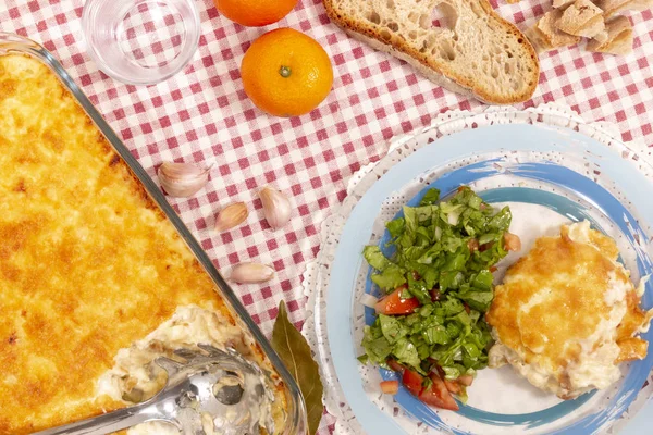 Bacalao con crema — Foto de Stock