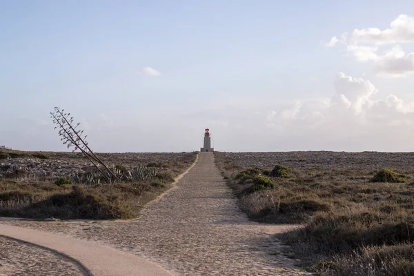 Fyren på fästningen Sagres — Stockfoto