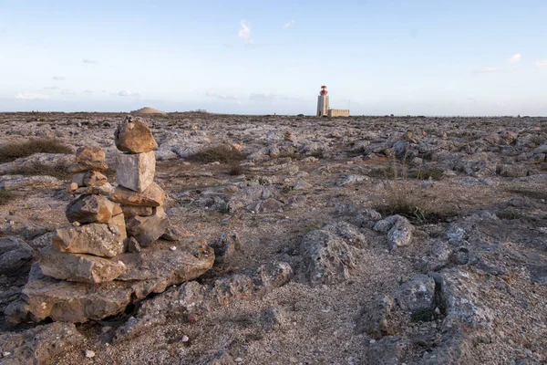 Lighthouse on the fortress of Sagres — Stock Photo, Image