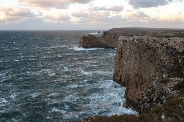 Paisaje de la costa de Sagres — Foto de Stock
