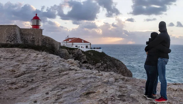 Maják na cabo de sao vicente — Stock fotografie