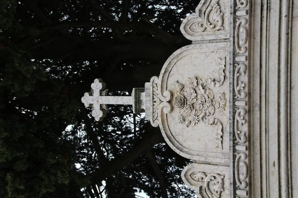 Detail krypty v cementárně — Stock fotografie