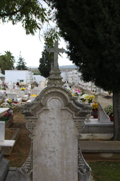 Dettaglio della tomba in cimitero — Foto Stock