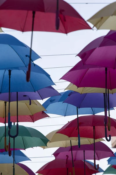 Parapluies décoration de rue — Photo