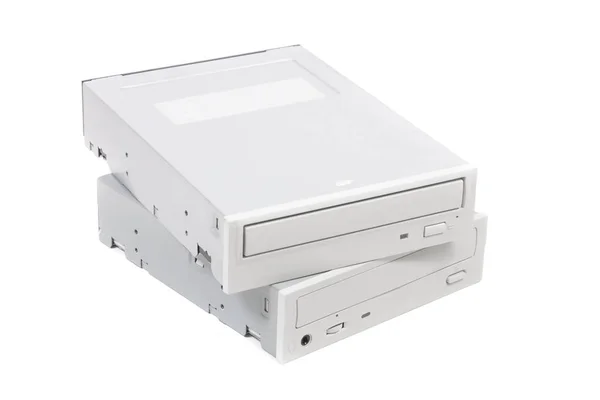 Dos dvd-roms en blanco — Foto de Stock