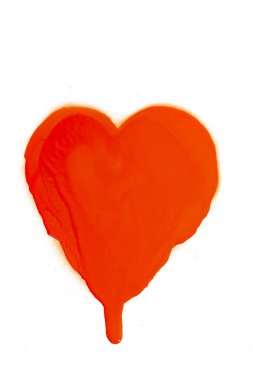 Graffiti grunge sprey tasarım kalp