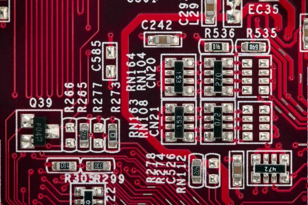 Scheda di circuito del computer — Foto Stock