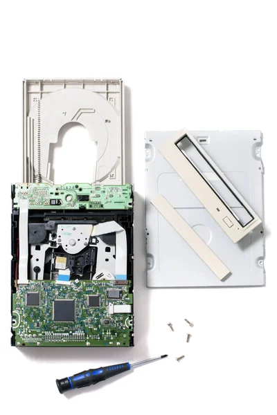 Disassembled dvd-rom drive — Stock Photo, Image