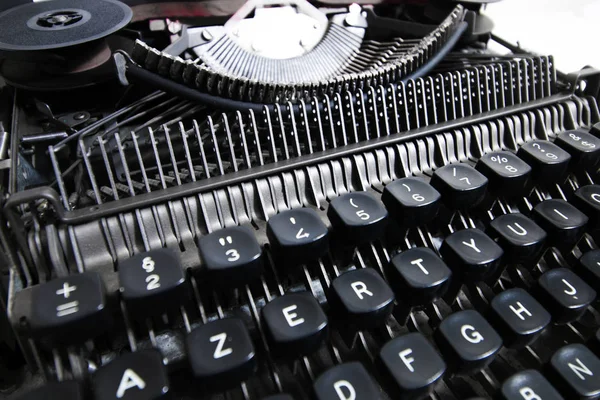 Vintage tragbare Schreibmaschine Detail — Stockfoto