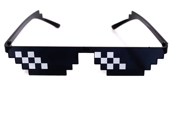 Meme-Pixelbrille — Stockfoto