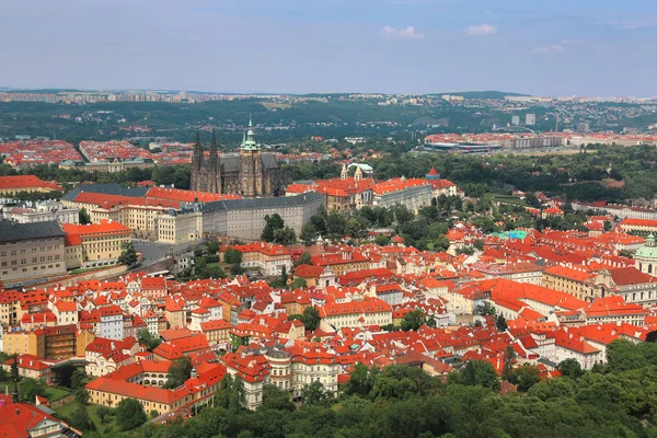 Панорамный Вид Замок Фагге Холма Петрин Фагге Чехия — стоковое фото