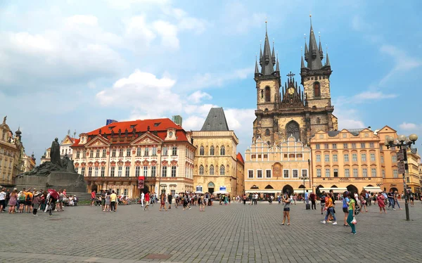 Prag Tschechische Republik Juni 2018 Blick Auf Den Altstadtplatz Mit — Stockfoto