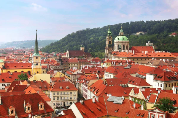Wunderschönes Stadtbild Mit Der Kuppel Der Nikolaikirche Über Den Roten — Stockfoto