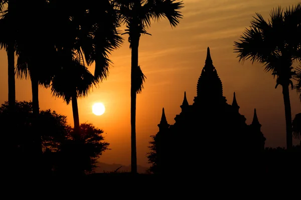 Pagoda Sunset in Myanmar stupa burma