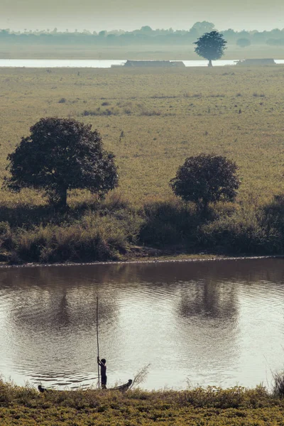 Myanmar Burma 'daki u-bein Köprüsü