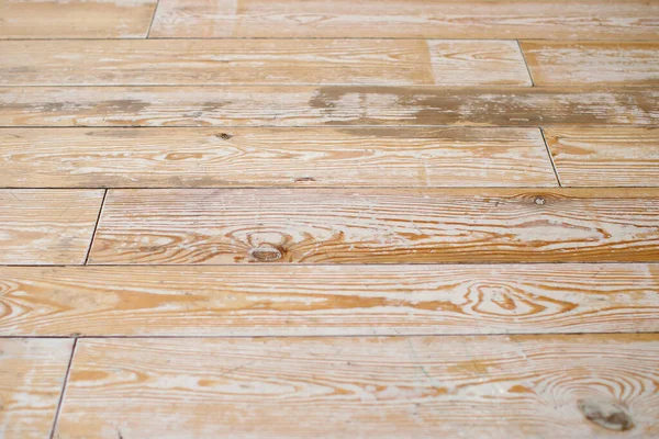 Background Old Parquet Scratched Wooden Floor Shabby Paint Horizontal Photo — Stock Photo, Image