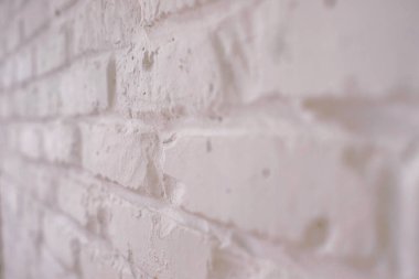 beyaz-pembe tuğla duvar, düzensiz duvar, metin için alan, yatay fotoğraf, kenar görünüm
