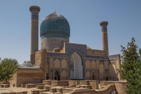 Semerkand, Özbekistan'gür-Emir Türbesi. Xv. yüzyılın başlarında Orta Asya'da mozaikli Türbesi.