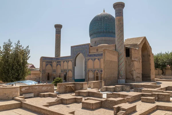 Semerkand, Özbekistan'gür-Emir Türbesi. Xv. yüzyılın başlarında Orta Asya'da mozaikli Türbesi.