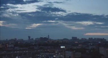   Moskova akşam Timelapse