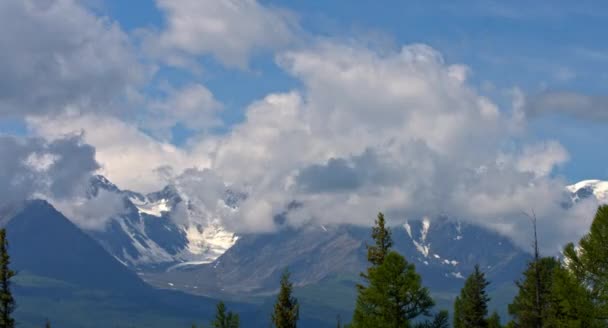 氷河が溶け 雲に回る — ストック動画