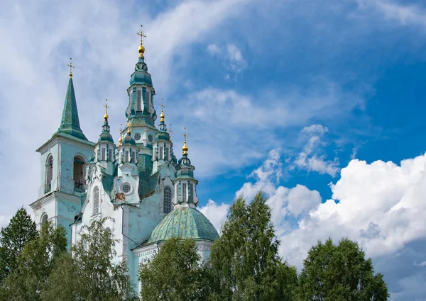 Spaso Preobrazhenskaya教会はシベリアバロックの一例です 寛政6年 1794年 1823年 — ストック写真